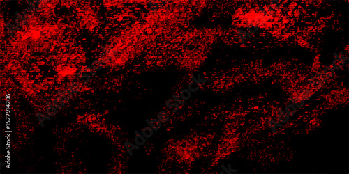 Red stucco wall background texture red and black marble stone texture. Dark red glowing black neon watercolor old wall with cement texture. Crimson Red background texture grunge wall rustic concept