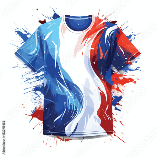 Professional France Soccer Sport Wear Vector Illustration for Sports Enthusiasts
