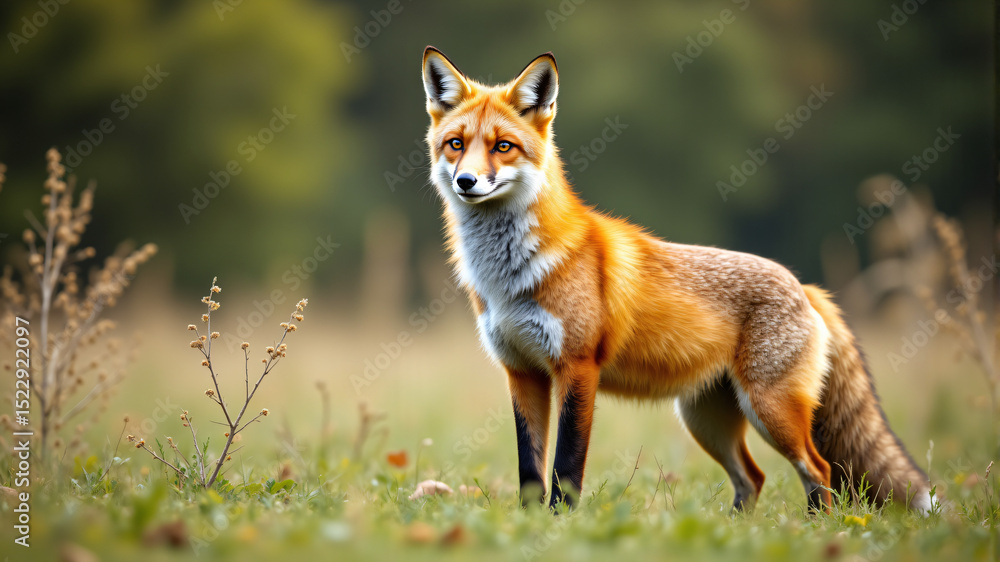 Fototapeta premium Elegant Fox in Nature