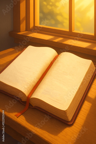 Bíblia em Branco na Janela