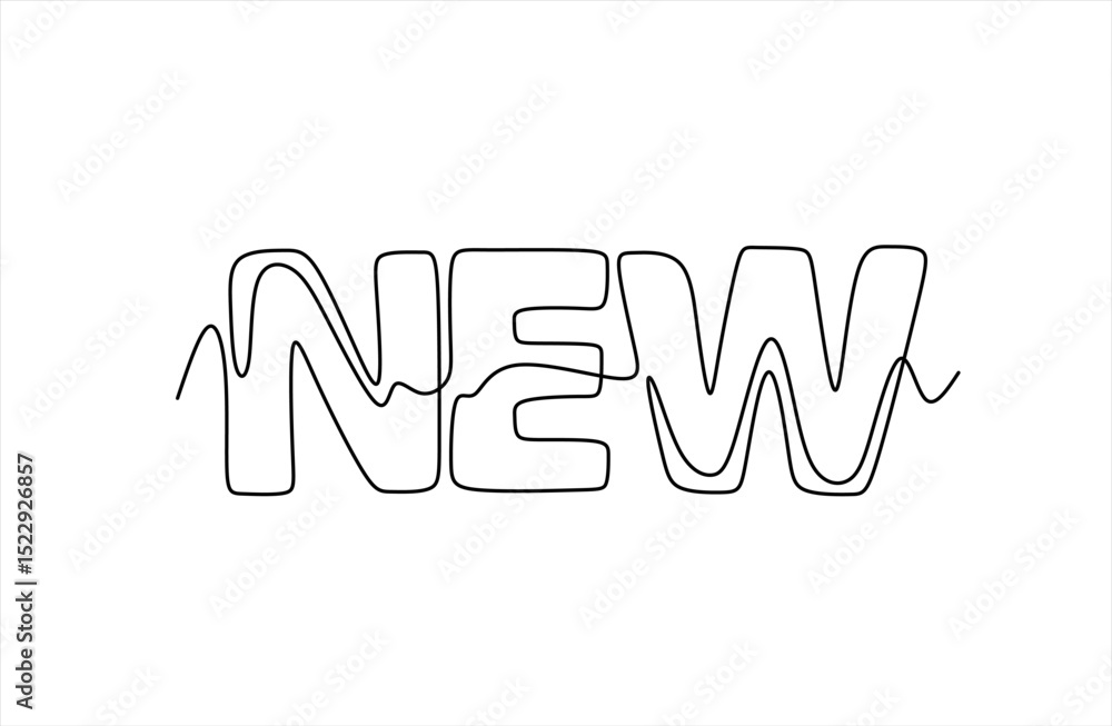 One line continuous drawing One line continuous drawing