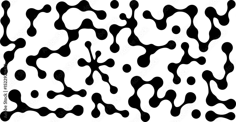 Morphing blob dot set.Connected meta circles for abstract patterns, stickers, badges, posters, and web projects. Morphing blob dot set.Connected meta circles for abstract patterns, stickers, badges, posters, and web projects.