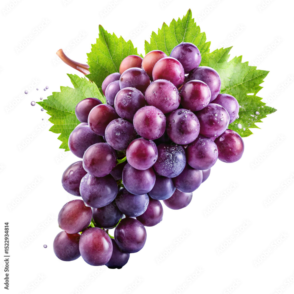 Fototapeta premium bunch of grapes isolated on white
