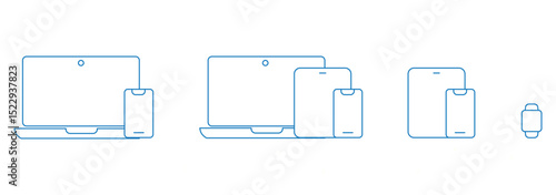 Device icons: smartphone, tablet, laptop and desktop computer