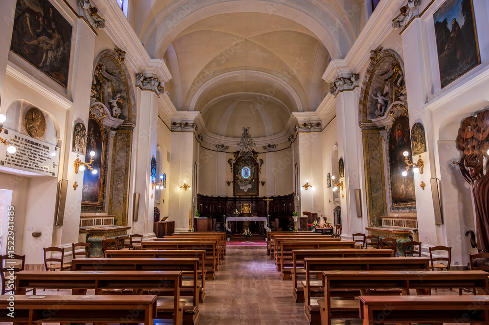 Fototapeta premium Grottammare, Marche. Oasis of Santa Maria ai Monti