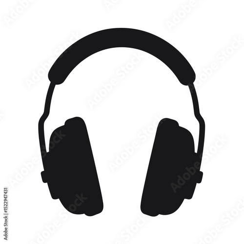 Safety headphones for construction workers. Protective earmuffs for noise reduction.  Headphones ensure hearing protection on construction sites.