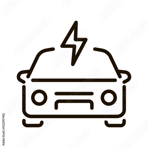 Sustainable Energy and Environmental Conservation Icon in Outline Style