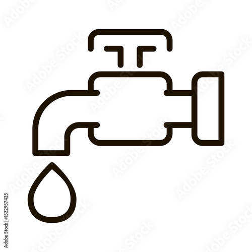 Sustainable Energy and Environmental Conservation Icon in Outline Style