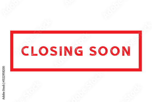 Coming soon red ribbon label banner.