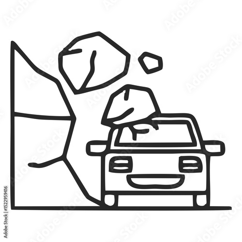 Car accident icon