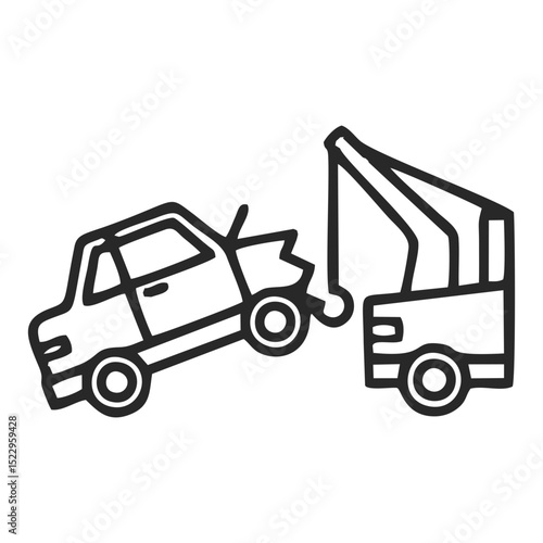 Car accident icon