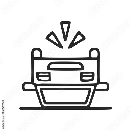 Car accident icon