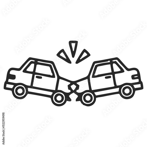 Car accident icon