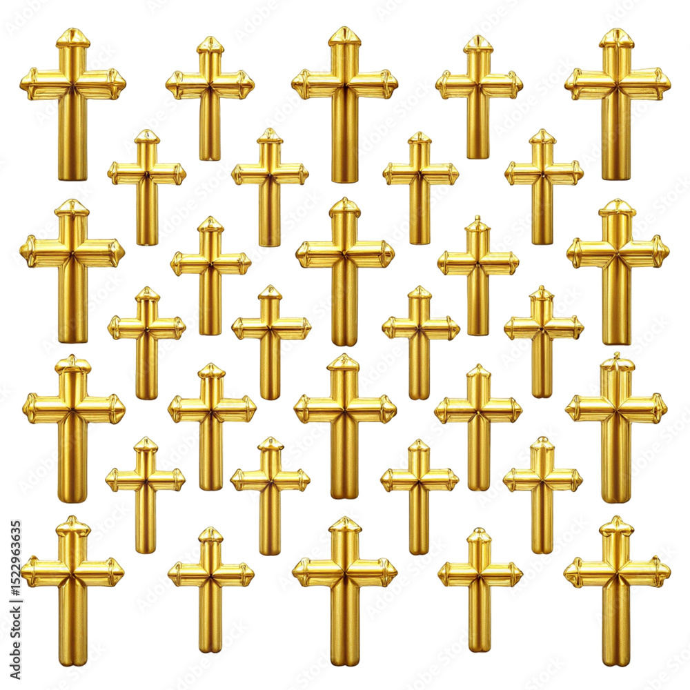 Fototapeta premium golden cross on a dark background