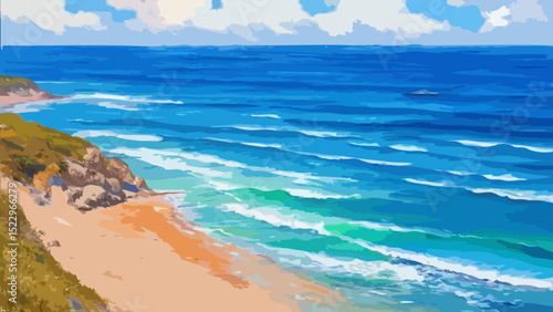 Coastline illustration