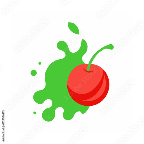 apple with drops