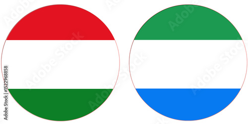 Hungry Official flag with Sierra Leone national flag, both countries flags in Round shape and isolated on white background
Circular colorful design Flag with together. Free Download Hungry Official flag with Sierra Leone national flag, both countries flags in Round shape and isolated on white background
Circular colorful design Flag with together. - GFXLoad