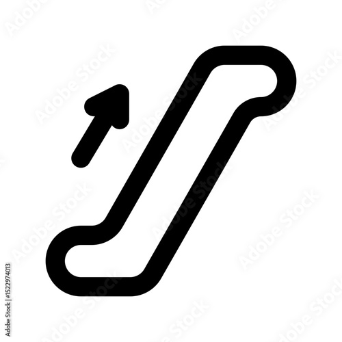 escalator line icon