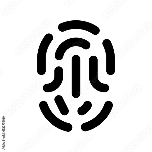 fingerprint line icon