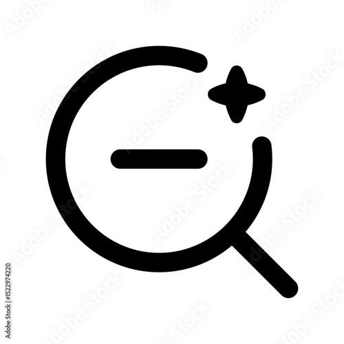 zoom out ai line icon