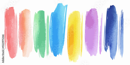 watercolor paints isolated on white background