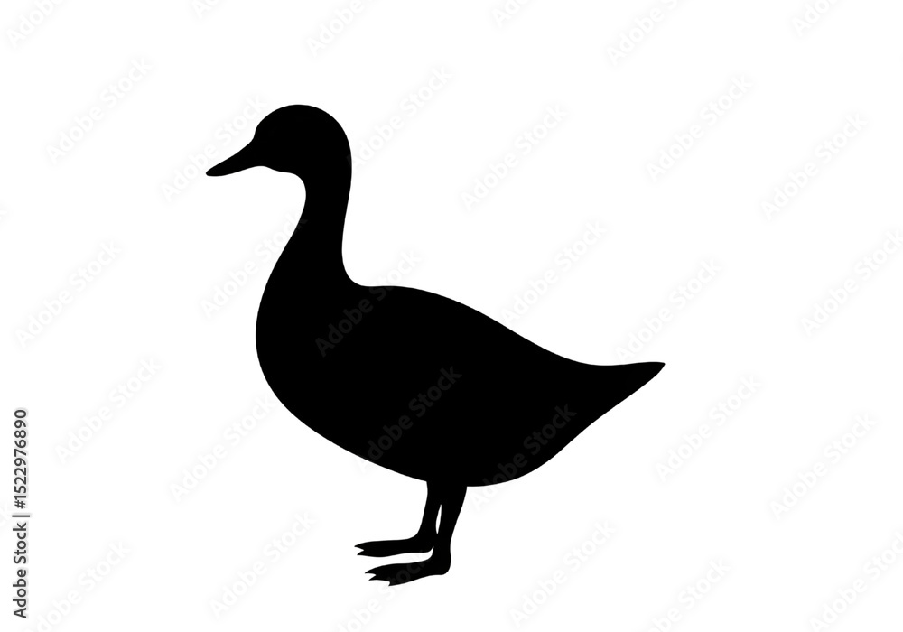 Duck Silhouette PNG – Transparent Vector Bird Outline. Duck Silhouette PNG – Transparent Vector Bird Outline.