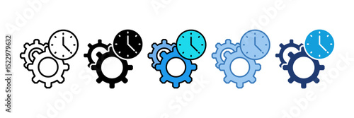 Process Icon Element For Design