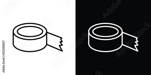 Adhesive tape icon Graphic vector set for ui design