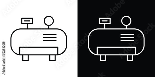 Air compressor icon Graphic vector set for ui design