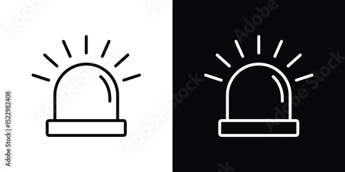 Ambulance siren icon Graphic vector set for ui design