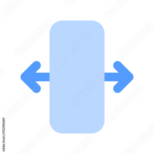 horizontal expand ai duotone icon