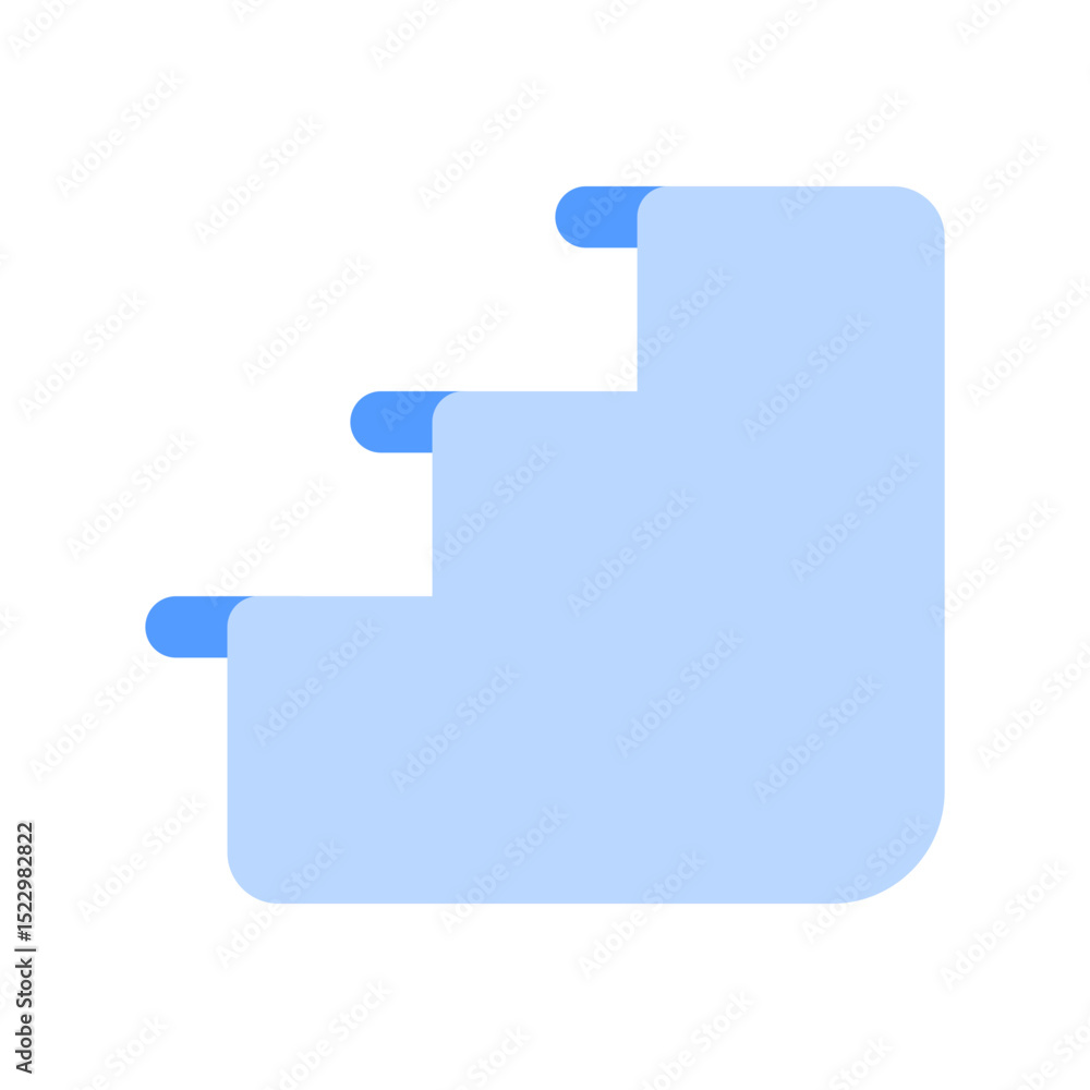 Obraz premium stairs duotone icon