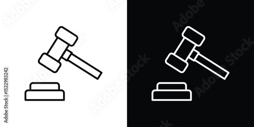 Auction icon Graphic vector set for ui design