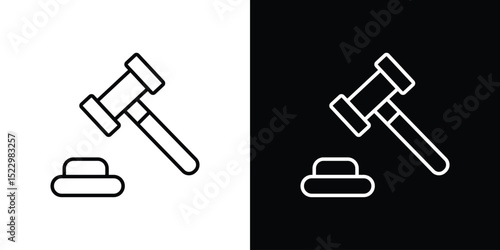 Auction icon Graphic vector set for ui design