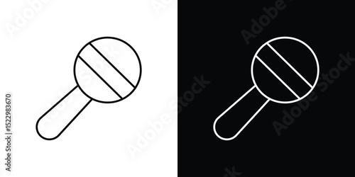 baby rattle icon Graphic vector set for ui design
