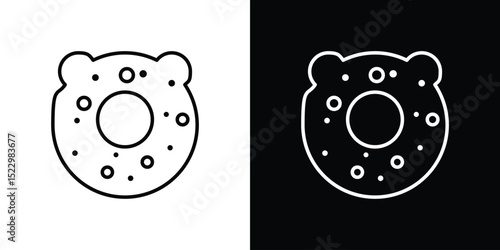 Baby orthopedic pillow icon Graphic vector set for ui design