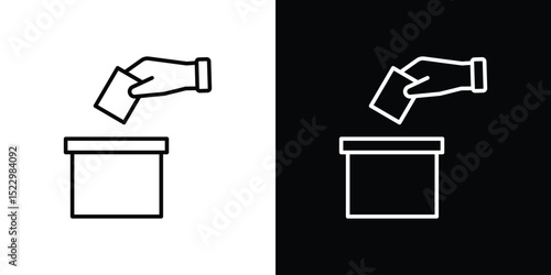 Ballot icon Graphic vector set for ui design