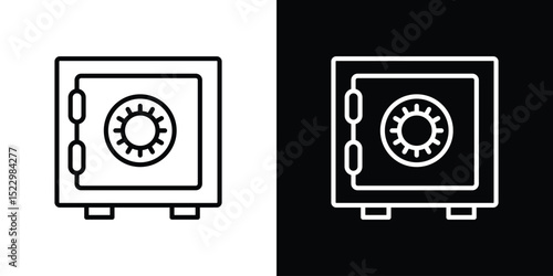 Bank vault icon Graphic vector set for ui design