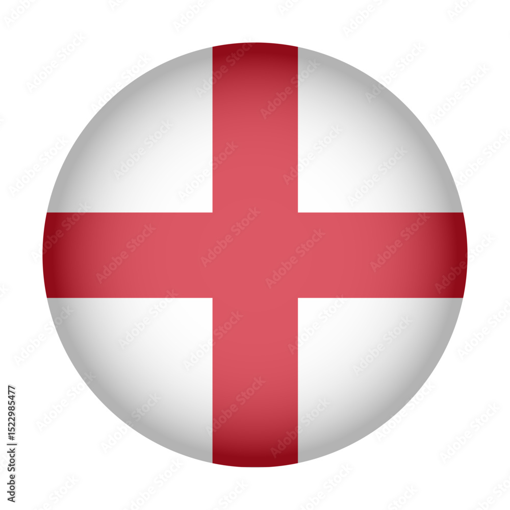 Obraz premium Circular Icon Featuring Diverse European Country Flag England