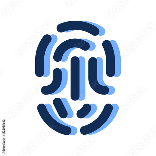fingerprint filled line icon