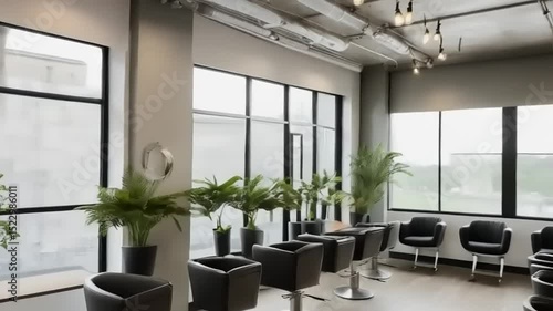 Wallpaper Mural Modern Hair Salon Interior Design Torontodigital.ca