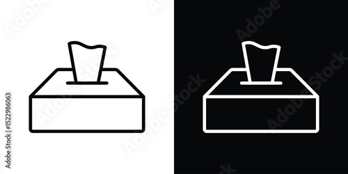 Box tissue icon Graphic vector set for ui design