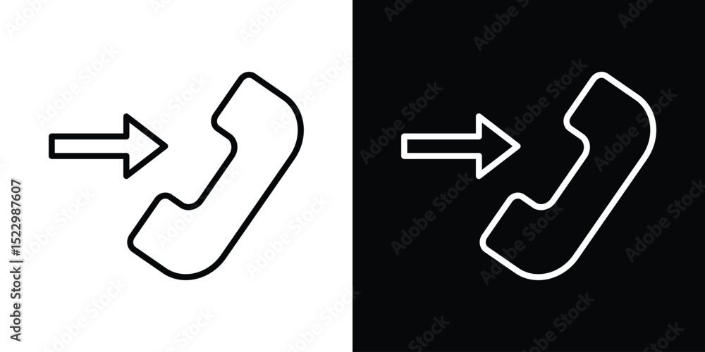 Call outgoing icon Graphic vector set for ui design Call outgoing icon Graphic vector set for ui design