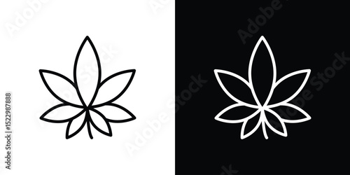 Cannabis icon Graphic vector set for ui design