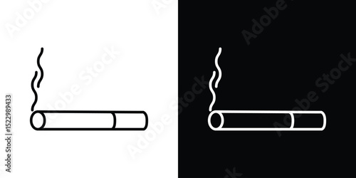 Cigarette icon Graphic vector set for ui design