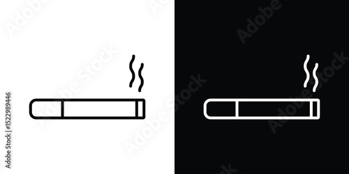Cigarette icon Graphic vector set for ui design