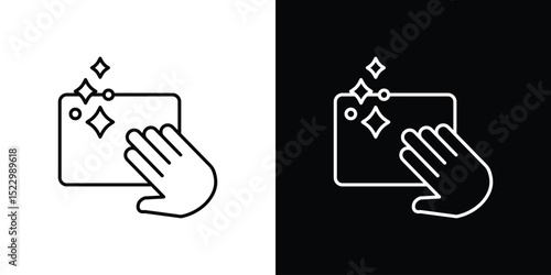 Clean icon Graphic vector set for ui design