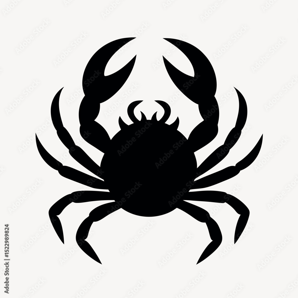 black crab silhouette black crab silhouette