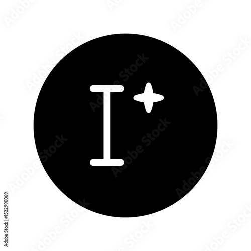 ai input circular line icon