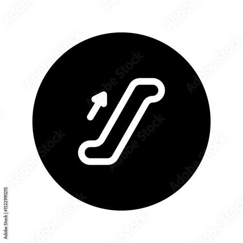 escalator circular line icon